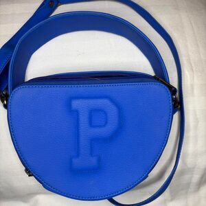Parchita blue purse model Lulu bag with adjustable straps Blue handbag